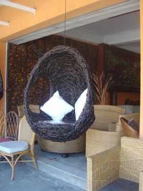 ชิงช้าหวาย Patio PE Rattan Swing Chair