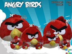 ขนาดตุ๊กตา Angry Birds