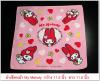 ขายผ้าเช็ดหน้ามายเมโลดี้ (My Melody)  สภาพดีสีสดใส