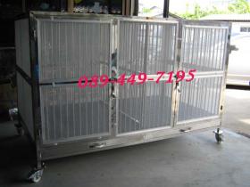 ขายกรงสแตนเลส JOASUA 6 สแลท+มุ้งลวด+2 ประตู