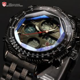 ขาย SHARK Watch Eightgill Shark All black สายแสตนเลสสีดำ