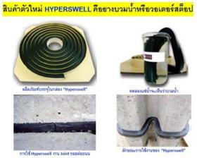 ขาย HYPERSWELL  รอยต่อของโครงสร้างคอนกรีต การขยายตัวของยางบวมน้ำจะเข้าไปอุดช่องว่าง