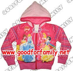 เสื้อกันหนาว เสื้อ jacket Princess ผ้าสำลี สีชมพู เจ้าหญิง เสื้อผ้าเด็ก hood เสื้อแขนยาว รหัส jckpri108_S