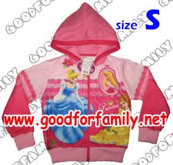 เสื้อกันหนาว ฮู้ด เสื้อ jacket Princess ผ้าสำลี สีชมพู เจ้าหญิง แจกเกต แจ็กเก็ต เสื้อผ้าเด็ก hood เสื้อแขนยาว รหัส jckpri115_S
