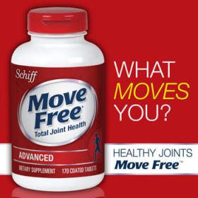 ขาย Schiff Move Free Advanced Triple Strength - ฝาแดง ฉลากใหม่ 170 เม็ด **