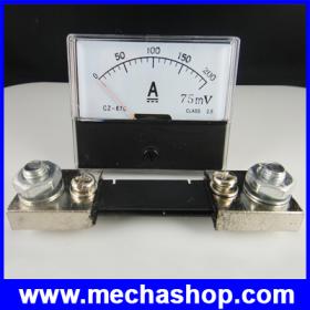 รหัสสินค้า :	WDC005  แอมป์มิเตอร์ไฟฟ้ากระแสตรง มิเคอร์วัดกระแสไฟ Analog Amp Meter Current Ammeter DC 200A + Shunt 200A