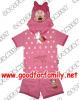 ชุดแฟนซี เสื้อ-กางเกง-ฮู้ด แขนสั้น-ขาสั้น Minnie Mouse สีชมพู เสื้อการ์ตูน ดิสนีย์ Disney มินนี่เม้าส์ เสื้อยืด เสื้อผ้าเด็ก hood แต่งแฟนซี รหัส fcycarmin001