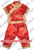 ชุดจีน เสื้อ-กางเกง เด็กผู้หญิง สีแดง สีทอง ชุดตรุษจีน เสื้อคอจีน ชุดแฟนซี fancy เสื้อผ้าเด็ก ลายดอกเหมย รหัส fcychi048_8