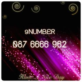 087 6666 962 @ 1000 (9Number)