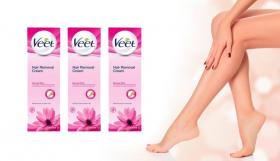 Veet Hair Removal Cream Normal Skin Lotus Milk & Jasmine ครีมขจัดขนหลอดสีชมพู สำหรับผิวธรรมดา