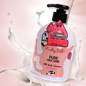 Cathy Doll Pure Milk Shine Milk Body Cleanser 480Ml ครีมอาบน้ำสูตรน้ำนมข้าวเกาหลี 