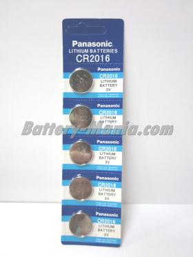 ถ่านกระดุม Panasonic CR2016 pack 5 ก้อน
