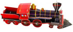 รถไฟ สีแดง Model 3D puzzle Super -