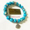 สร้อยข้อมือหินเทอร์ควอยส์ (Turquoise) หินเสริมพลังอำนาจ