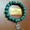 สร้อยข้อมือหินมาลาไคท์บราซิล (Malachite)