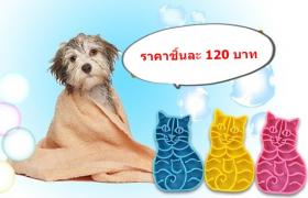 แปรงอาบน้ำสำหรับสัตว์เลี้ยงรูปแมว