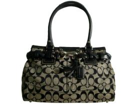 Authentic COACH Hampton Signature Carryall Tote Bag 15665