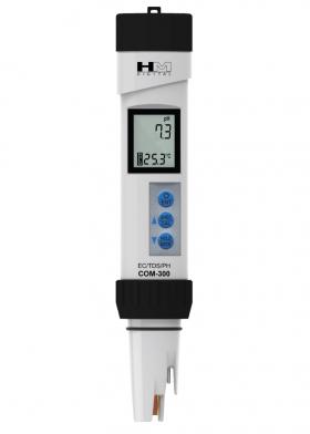 เครื่องวัด EC, pH, อุณหภูมิ แบบ 3in1 สำหรับปลูกผักไฮโดรโปนิกส์ ยี่ห้อ HM รุ่น COM300