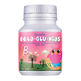 กิฟฟารีน เบต้า-กลู-คิดส์ ผลิตภัณฑ์เด็ก แบบเม็ดเคี้ยว ขนาด 100 เม็ด Giffarine Beta-Glu-Kids