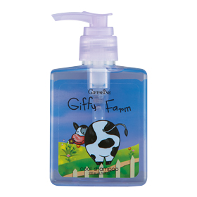 Giffy Farm Cool Shampoo  แชมพูเด็ก สูตรเย็น กิฟฟี่ ฟาร์ม สกัดจากดอกอัญชันและคุณค่าของสารบำรุงเส้นผมอันอ่อนโยน
