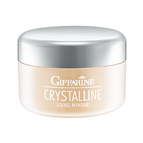 แป้งฝุ่นคริสตัลลีน ลูส พาวเดอร์  มี 3เฉดสีให้เลือก ปริมาณสุทธิ 50 กรัม Giffarine Crystalline Loose Powder  