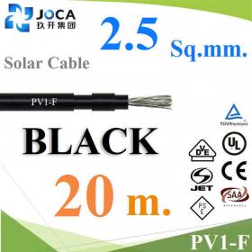 20 m. Solar Cable DC PV1-F 1x2.5 mm2 BLACK PV1F-1x2.5-20B