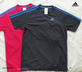 เสื้อกีฬา วิ่ง แถบThree Stripes ผ้า CLIMALITE ไซส์ 40 (สภาพเหมือนใหม่ ไม่ผ่านการใช้งาน มี 2 สี)