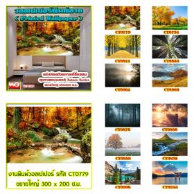White Glass สินค้าสำเร็จรูป-วอลเปเปอร์พิมพ์ลายภาพธรรมชาติ