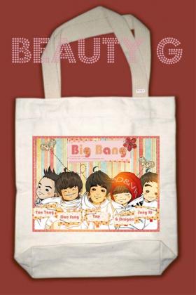 BB010 ถุงผ้า fanclub Bigbang ขนาด 13.5x14.5