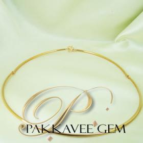 สร้อยคอ Chocker 3 ท่อน 22 K gp