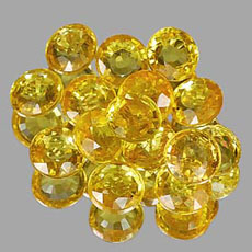 ขาย Yellow songea sapphire 2.60 ct 15 pcs 1165