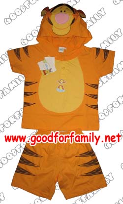 ชุดแฟนซี เสื้อ-กางเกง-ฮู้ด ทิกเกอร์ Tigger สีส้ม เสื้อการ์ตูน ดีสนีย์ Disney ฮู้ด hood เสื้อยืด เสื้อรูปสัตว์ เสื้อเด็ก กางเกงเด็ก เสื้อผ้าเด็ก  แต่งแฟนซี อายุ 2-5 ปี รหัส fcycar032