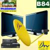 ระบบจานดาวเทียม DTV:KU+C band ทีวี 2 เครื่อง DTV