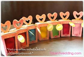 กระเป๋าผ้าแคนวาสในกล่องหัวใจ
