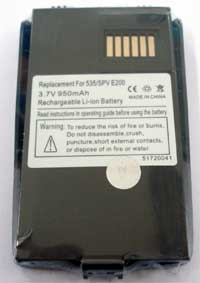 ขาย แบตเตอร์รี่สำหรับ PDA/PALM O2 Xphone Dopod 535,SPV E200 (950 mAh)