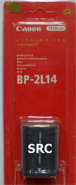 ขาย แบตเตอรี่กล้อง ยี่ห้อ Canon รหัส BP-2L14 ความจุ 1450mAh (Battery Camera)