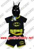 ชุดแฟนซี Batman แขนสั้น ขาสั้น มีไฟ มีฮู้ด แบทแมน สีดำ แต่งแฟนซี การ์ตูน เสื้อผ้าเด็ก รหัส fcycarbat003