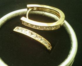 ต่างหูFashion costume jewelry 18K gold plated