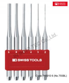 ขาย PB SWISS TOOLS 746910 6 Pin punch set, chrome-plated in a plastic clip, special quality