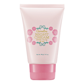 Giffarine Active Young Night Cream ไนท์ครีม แอคทีฟ ยัง ครีมบำรุงผิวก่อนนอนให้ความชุ่มชื้นพร้อมดูแลผิวอย่างล้ำลึก