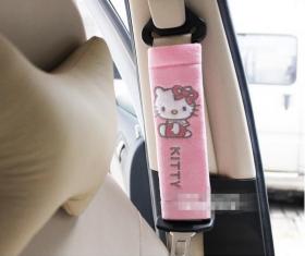 หุ้มเข็มขัดนิรภัยในรถยนต์ ฮัลโหลคิตตี้ Hello kitty ราคาต่อคู่  น่ารักๆ จ้า