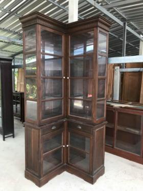 ตู้หัวบัวขีดล่าง 2 ชั้นเทิน เข้ามุมเป็นตู้คู่