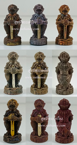 หนุมานจับตะกรุดปราบไพรีพ่าย แช่น้ำว่าน 7 ราตรี ตะกรุดเงิน ชุดเหมา 2 ชุด + 19 องค์ {ปล่อยขาดทุน..ราคาถูกกว่าจอง ปี 2557 !!}