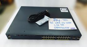 ขาย Cisco WS-C2960X-24PS-L มือสอง ทดสอบแล้ว ประกัน 1 ปี จากผู้ขาย
