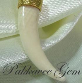 จี้งาช้างแท้ ๆ  รูปงาช้าง / lovely tusk pendant pakkavee gem