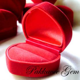กล่องแหวนรูปหัวใจแดง 12 กล่อง / lovely ring* box pakkavee gem~