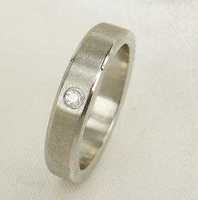 แหวนสแตนเกลี้ยง ฝังพลอยกระจก / Stainless ring* pakkavee gem