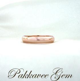 แหวนนาคชุบ 22K 3 micron / Lovely rose gold ring* pakkavee gem