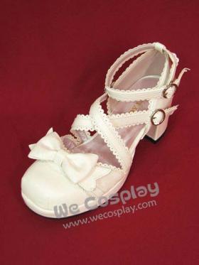 รองเท้าไวท์เอเลแกนท์โลลิต้า (White Elegant Lolita Shoes) จาก Body Line ญี่ปุ่น