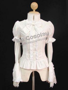 เสื้อ blouse โลลิต้าไวท์เคาน์เตส (White Countess Lolita Blouse) สีขาว